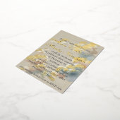 Etherisch geluk folie uitnodiging briefkaart (Gedraaid)