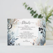 etherisch gevoelig Waterverf sereen gebladerte Informatiekaartje (Staand voorkant)