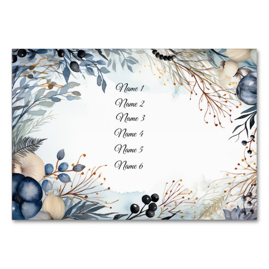 etherisch gevoelig Waterverf sereen gebladerte Kaart (Achterkant)