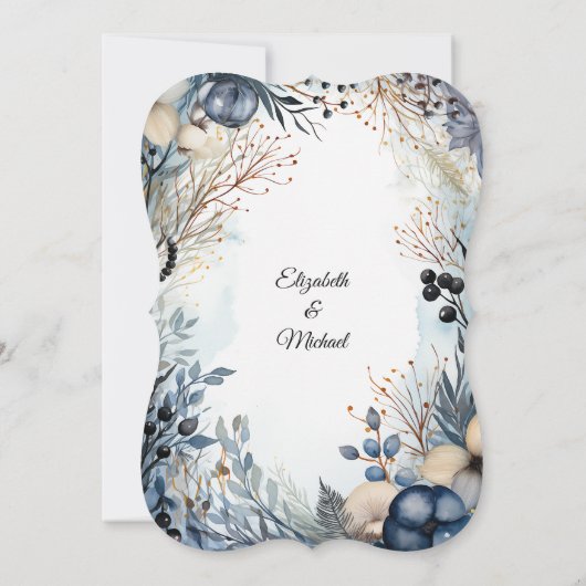 etherisch gevoelig Waterverf sereen gebladerte Kaart (Achterkant)