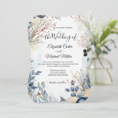 etherisch gevoelig Waterverf sereen gebladerte Kaart (Staand voorkant)