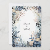 etherisch gevoelig Waterverf sereen gebladerte Kaart (Achterkant)