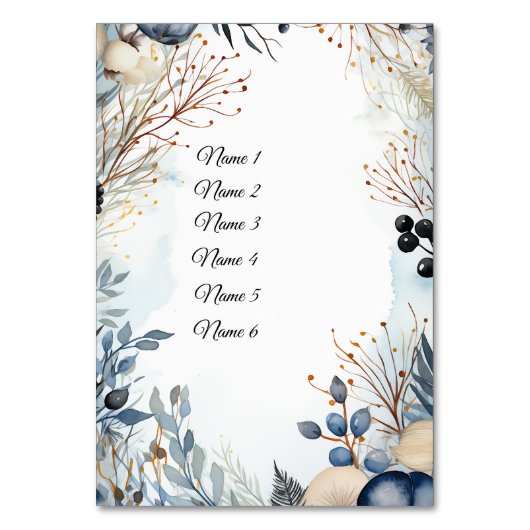 etherisch gevoelig Waterverf sereen gebladerte Kaart (Achterkant)