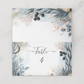 etherisch gevoelig Waterverf sereen gebladerte Plaatskaartje (Buitenkant ongevouwen)