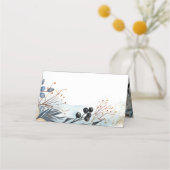 etherisch gevoelig Waterverf sereen gebladerte Plaatskaartje (Achterkant)