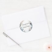 etherisch gevoelig Waterverf sereen gebladerte Ronde Sticker (Envelop)