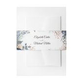 etherisch gevoelig Waterverf sereen gebladerte Uitnodigingen Wikkel (Voorkant Voorbeeld)