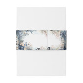 etherisch gevoelig Waterverf sereen gebladerte Uitnodigingen Wikkel (Achterkant Voorbeeld)