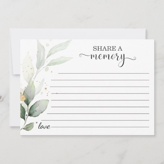 Etherisch Goud Bladeren Deel Een Herinnering Aanwe Aankondiging (Voorkant)