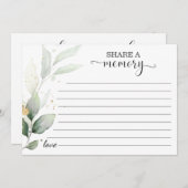 Etherisch Goud Bladeren Deel Een Herinnering Aanwe Aankondiging (Voorkant / Achterkant)