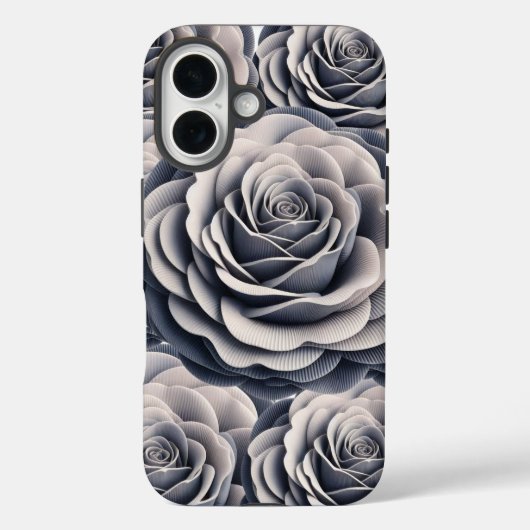 etherisch grijs Roos Case-Mate iPhone Case (Achterkant)