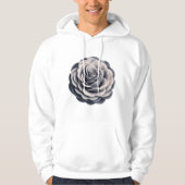 etherisch grijs Roos Hoodie (Voorkant)