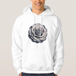 etherisch grijs Roos Hoodie