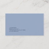 Etherisch Hemelsblauw Kristallijn Goud Diamant Visitekaartje (Achterkant)