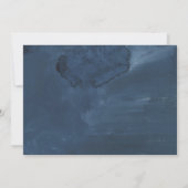 etherisch | Indigo en Blush Baby shower Kaart (Achterkant)