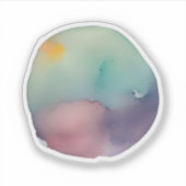 etherisch landschap sticker (Voorkant)