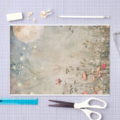 Etherisch maanlicht in de Fairy Garden Decoupage Tissuepapier (Craft)