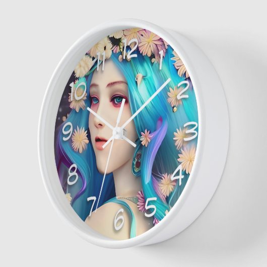  etherisch meisje met bloemen (Hoek)