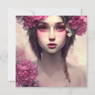 Etherisch meisje met roze sproeten