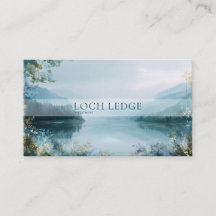 Etherisch Nevelig Fjord Landschap Gouden Lijst Ser