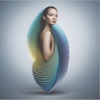 Etherisch ontwaken verwijderbaar vinyl sticker