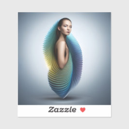 Etherisch ontwaken verwijderbaar vinyl sticker