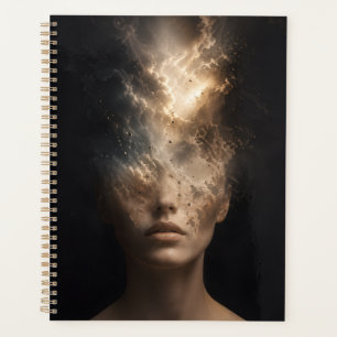 Etherisch Oplossend Gezichtportret   Surrealistisc Planner