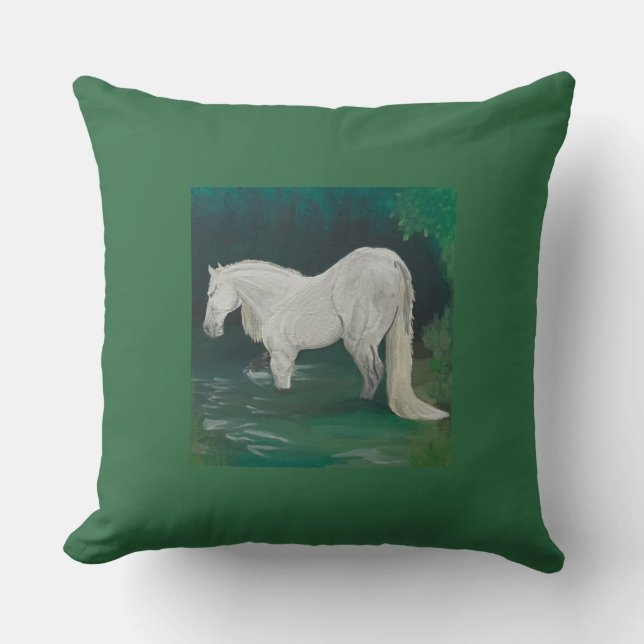 Etherisch Paard Kussen (Voorkant)