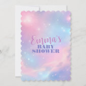Etherisch Pastel Roze Blauw Kosmisch Sterrenstelse Kaart (Voorkant)