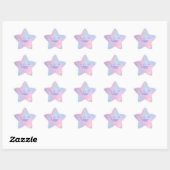 Etherisch Roze Blauwe Kosmische Pastel Sterrenstel Ster Sticker (Vel)