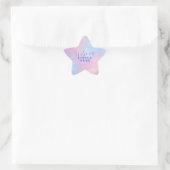 Etherisch Roze Blauwe Kosmische Pastel Sterrenstel Ster Sticker (Tas)