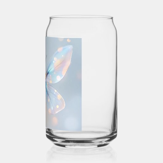 ETHERISCH TRANSPARANT Vleugelontwerp: Delicate Fan Blikvorm Glas (Links)