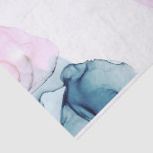 Etherisch Turquoise & Roze Inktachtige Glamour Ele Tissuepapier (Detail)