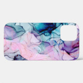 Etherisch Turquoise Roze Paars Inktachtige Moderne Case-Mate iPhone Case (Achterkant (horizontaal))