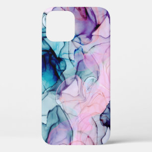 Etherisch Turquoise Roze Paars Inktachtige Moderne Case-Mate iPhone Case
