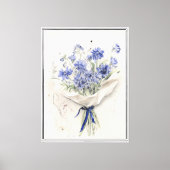 etherisch violet boeket canvas afdruk (Voorkant)