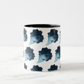 etherisch zeeschelpvectorontwerp tweekleurige koffiemok (Center)