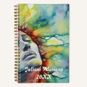 Etherische aangepaste naam notitieboek (Voorkant)