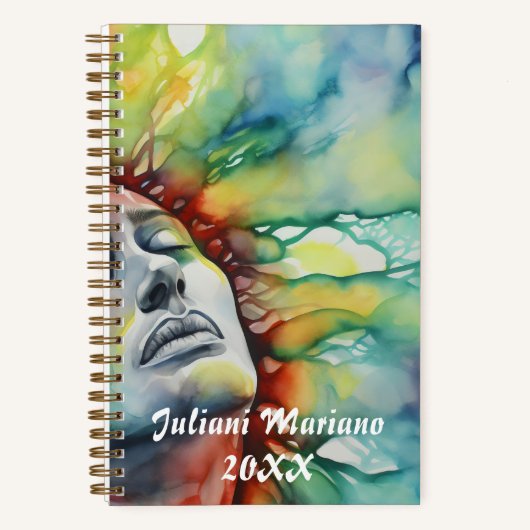 Etherische aangepaste naam notitieboek (Voorkant)