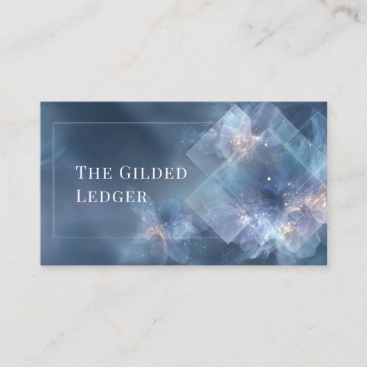 ETHERISCHE Abstracte Floral Moderne Geometrische Visitekaartje (Voorkant)