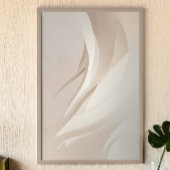 Etherische Abstracte kunst Beige Poster
