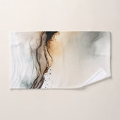 Etherische Abstracte Waterverf Bad Handdoek (Handdoek)