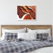Etherische abstracties: Abstracte canvaskunst Canvas Afdruk (Insitu (Slaapkamer))