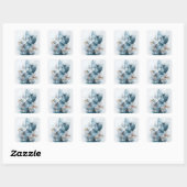 Etherische Adelaar in een Dromerig Woud Vierkante Sticker (Vel)