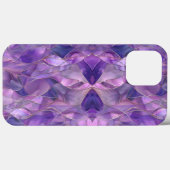 Etherische Amethist Flow Elegante Abstracte Paarse Case-Mate iPhone Case (Achterkant (horizontaal))