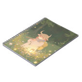 ETHERISCHE Anime Meisje met Hoorns in Whimsical Me Notitieboek (Linkerzijde)