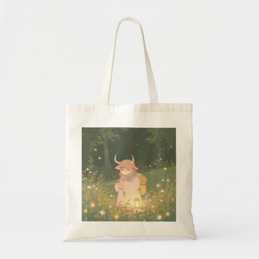 ETHERISCHE Anime Meisje met Hoorns in Whimsical Me Tote Bag (Voorkant)