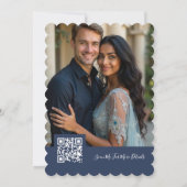 Etherische Aquarel Bruiloft Pauwveren TLW26 Save The Date (Achterkant)