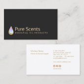 Etherische aroma's visitekaartje (Voorkant / Achterkant)