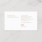 Etherische aroma's visitekaartje (Achterkant)